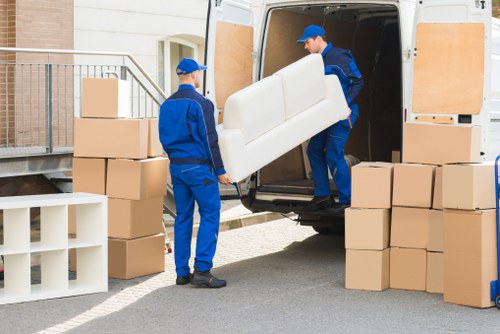 A Bickley man with a van carefully loading household items