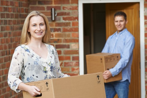 Removal team preparing a local house move in Bickley