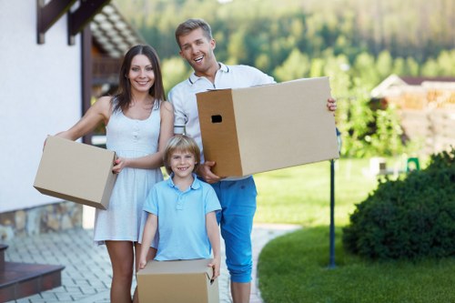 House movers working on a residential move in Bickley