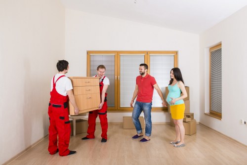 Local moving van handling suburban access and parking challenges in Bickley