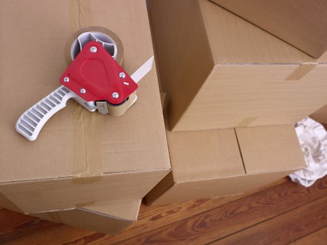 Furniture and boxes being loaded into a moving van for a Bickley move
