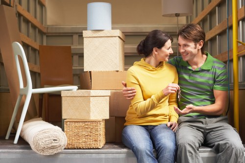 Packing and furniture handling during a home move